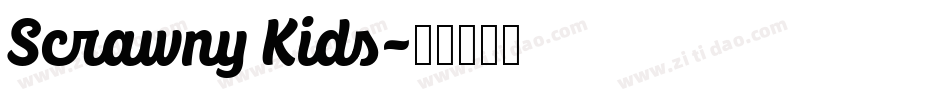 Scrawny Kids字体转换